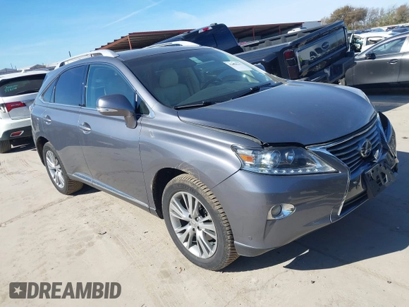 2013 Lexus RX 350 with VIN 2T2ZK1BA4DC113230, listed as a IAAI auction lot 41068317 with 104,470 mi miles and . Bid and sale history available at DreamBid. Image 1.
