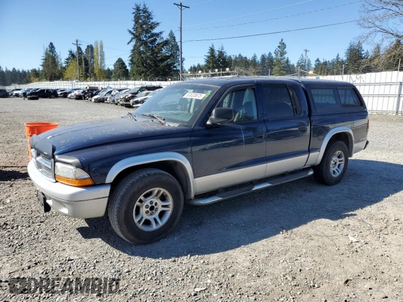 2003 Dodge Dakota SLT with VIN 1D7HL48N03S299182, listed as a Copart auction lot 53520675 with 0 mi miles and Salvage Title. Bid and sale history available at carsss.com. Image 1.