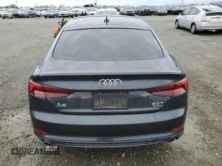 2018 Audi A5 Sportback Premium with VIN WAUDNCF51JA046873, listed as a Copart auction lot 43598815 with 43,297 mi miles and Salvage Title. Bid and sale history available at carsss.com. Image 6.