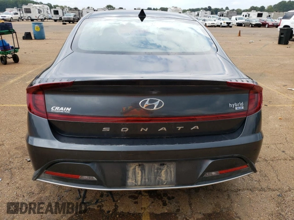 2023 Hyundai Sonata Hybrid Blue with VIN KMHL24JJ3PA063700, listed as a Copart auction lot 67768363 with 13,897 mi miles. Bid and sale history available at carsss.com. Image 6.