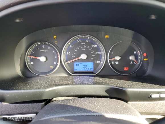 2011 Hyundai Santa Fe GLS with VIN 5XYZGDABXBG078101, listed as a Copart auction lot 52507855 with 111,247 mi miles and Salvage Title. Bid and sale history available at carsss.com. Image 9.