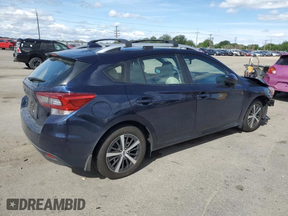 2020 Subaru Impreza Premium with VIN 4S3GTAD64L3704621, listed as a Copart auction lot 56699345 with 27,416 mi miles and Salvage title. Bid and sale history available at DreamBid. Image 3.