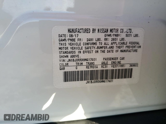 2017 Infiniti QX50 with VIN JN1BJ0RRXHM417401, listed as a Copart auction lot 74250814 with 97,765 mi miles and Clean Title. Bid and sale history available at carsss.com. Image 12.