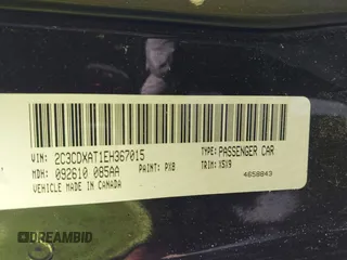 2014 Dodge Charger Police with VIN 2C3CDXAT1EH367015, listed as a IAAI auction lot 42136195 with 121,536 mi miles and . Bid and sale history available at DreamBid. Image 9.