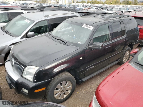 2007 Mercury Mountaineer with VIN 4M2EU47EX7UJ19755, listed as a Copart auction lot 78099994 with 172,960 mi miles and Salvage Title. Bid and sale history available at carsss.com. Image 1.