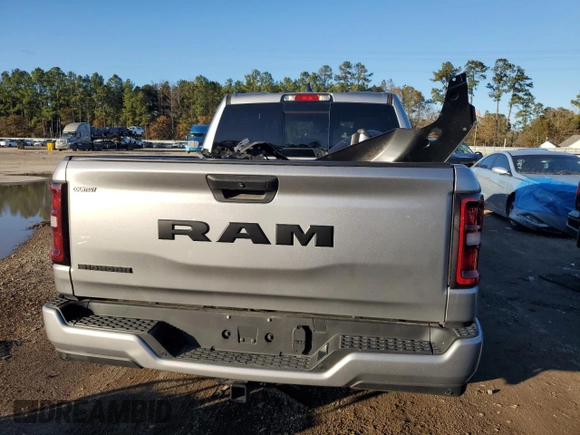2025 Ram 1500 Big Horn with VIN 1C6RREFG2SN530885, listed as a Copart auction lot 87261914 with 3,814 mi miles and Salvage title. Bid and sale history available at DreamBid. Image 6.