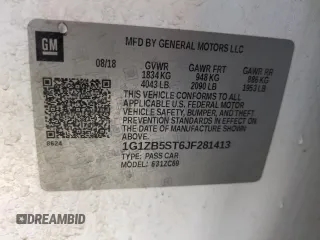 2018 Chevrolet Malibu LS with VIN 1G1ZB5ST6JF281413, listed as a Copart auction lot 51092285 with 113,607 mi miles and Salvage Title. Bid and sale history available at DreamBid. Image 12.