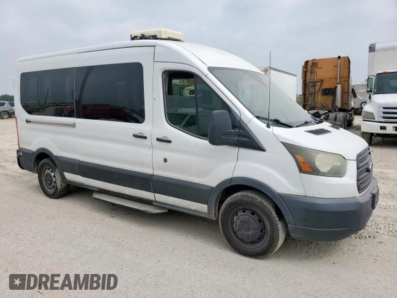 2015 Ford Transit XL with VIN 1FBAX2CM6FKA52776, listed as a Copart auction lot 56257115 with 270,005 mi miles and Salvage title. Bid and sale history available at DreamBid. Image 4.