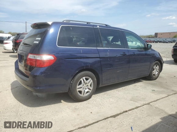 2007 Honda Odyssey EX with VIN 5FNRL384X7B010845, listed as a Copart auction lot 54275185 with 206,190 mi miles and Clean Title. Bid and sale history available at carsss.com. Image 3.