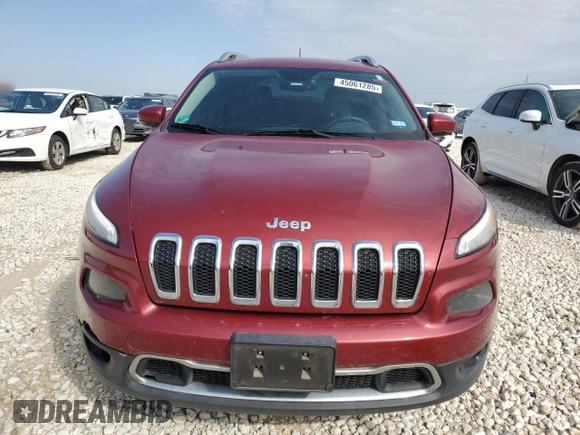 2014 Jeep Cherokee Limited with VIN 1C4PJLDS5EW163904, listed as a Copart auction lot 45061285 with 136,231 mi miles and Clean Title. Bid and sale history available at carsss.com. Image 5.