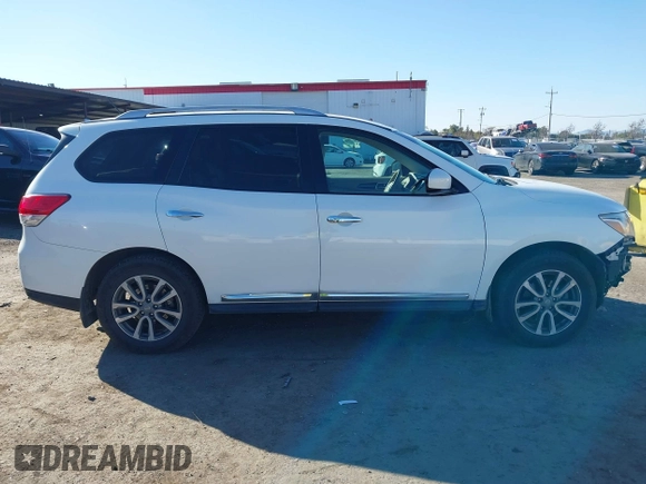 2013 Nissan Pathfinder S with VIN 5N1AR2MM9DC671220, listed as a IAAI auction lot 41419316 with 110,266 mi miles. Bid and sale history available at carsss.com. Image 14.