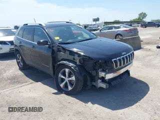 2019 Jeep Cherokee Limited with VIN 1C4PJLDB5KD469816, listed as a IAAI auction lot 42245187 with 50,387 mi miles and . Bid and sale history available at DreamBid. Image 1.