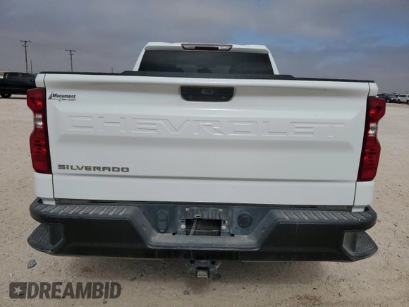 2020 Chevrolet Silverado 1500 Work Truck with VIN 1GCRYAEF0LZ166814, listed as a Copart auction lot 44057915 with 105,084 mi miles and Clean Title. Bid and sale history available at carsss.com. Image 6.