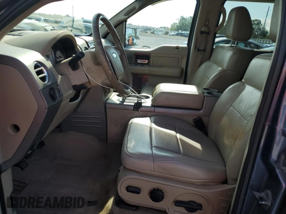 2006 Ford F-150 XLT with VIN 1FTPW12V46FB63283, listed as a Copart auction lot 65877505 with 241,448 mi miles and Salvage title. Bid and sale history available at DreamBid. Image 7.
