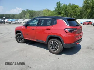 2020 Jeep Compass Trailhawk z VIN 3C4NJDDB5LT238584, wystawiony jako Copart lot #65119345 z przebiegiem 37 854 mil mil oraz Szkoda całkowita • Salvage title. Historia ofert i sprzedaży dostępna na DreamBid. Obrazek 2.