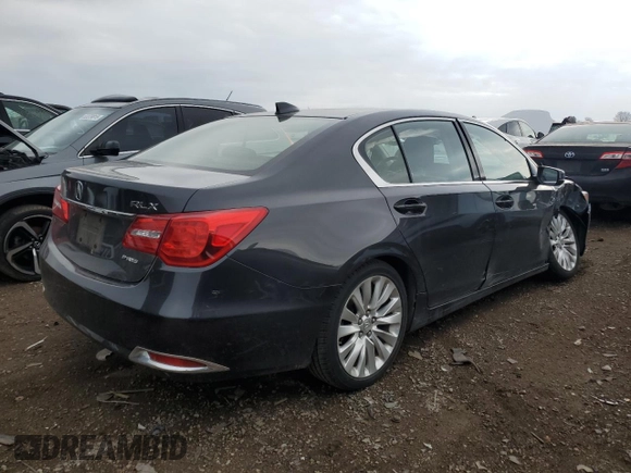 2015 Acura RLX Technology with VIN JH4KC1F52FC000239, listed as a Copart auction lot 53490885 with 34,540 mi miles and Salvage title. Bid and sale history available at DreamBid. Image 3.