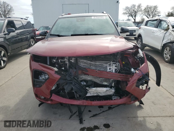 2023 Chevrolet TrailBlazer RS with VIN KL79MTSLXPB069701, listed as a Copart auction lot 47890305 with 16,539 mi miles and Salvage Title. Bid and sale history available at DreamBid. Image 5.
