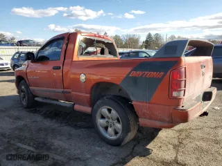 2005 Dodge Ram 1500 SLT with VIN 1D7HU16D35J587809, listed as a Copart auction lot 43447665 with 0 mi miles and Salvage Title. Bid and sale history available at carsss.com. Image 2.
