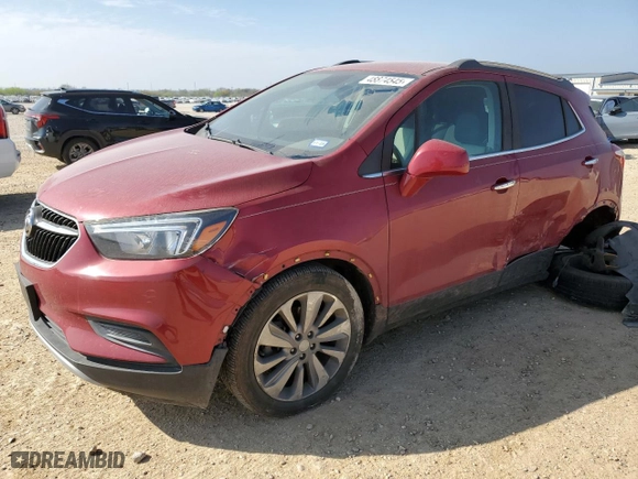 2020 Buick Encore Preferred with VIN KL4CJASBXLB055122, listed as a Copart auction lot 48874545 with 49,960 mi miles and Salvage Title. Bid and sale history available at carsss.com. Image 1.