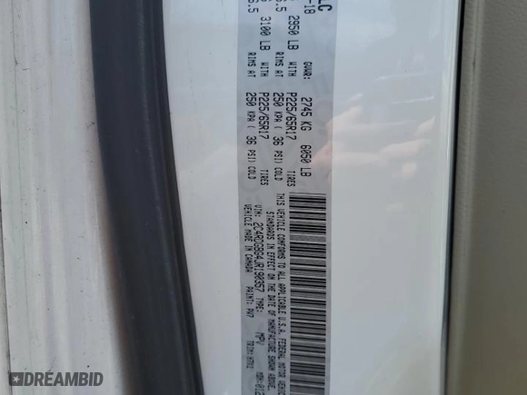 2018 Dodge Grand Caravan SE with VIN 2C4RDGBG4JR190357, listed as a Copart auction lot 52367535 with 128,782 mi miles and Clean Title. Bid and sale history available at carsss.com. Image 13.