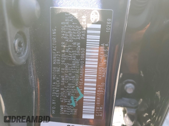 2021 Toyota Avalon Hybrid XSE z VIN 4T1EA1AB6MU010650, wystawiony jako Copart lot #83424894 z przebiegiem 37 294 mil mil oraz Szkoda całkowita • Salvage title. Historia ofert i sprzedaży dostępna na DreamBid. Obrazek 13.