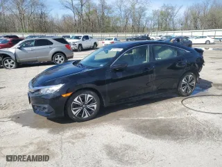 2018 Honda Civic Sedan EX-L with VIN JHMFC1F7XJX032019, listed as a Copart auction lot 53971325 with 95,552 mi miles and Salvage Title. Bid and sale history available at carsss.com. Image 1.