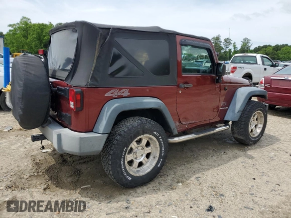2009 Jeep Wrangler X с VIN 1J4FA24129L749314, выставлен на аукционе Copart как лот 58160995 с пробегом 93 603 миль миль и Списание • Salvage title. История ставок и продаж доступна на DreamBid. Изображение 3.
