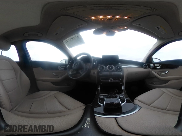 2015 Mercedes-Benz C-Class C 300 Luxury with VIN 55SWF4KBXFU052095, listed as a IAAI auction lot 41792142 with 104,177 mi miles. Bid and sale history available at carsss.com. Image 20.