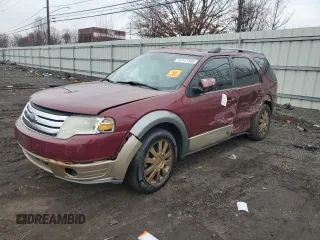 2008 Ford Taurus X Eddie Bauer z VIN 1FMDK07WX8GA35813, wystawiony jako Copart lot #47117595 z przebiegiem Nie podano mil oraz Szkoda całkowita • Salvage title. Historia ofert i sprzedaży dostępna na DreamBid. Obrazek 1.