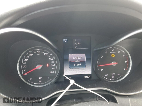 2016 Mercedes-Benz C 300 Luxury with VIN 55SWF4KB6GU136545, listed as a Copart auction lot 63806425 with 41,403 mi miles and Salvage title. Bid and sale history available at DreamBid. Image 9.