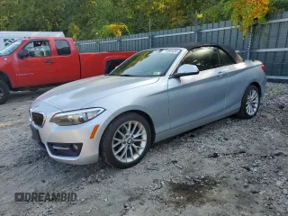 2016 BMW 2 Series 228i with VIN WBA1K9C52GV321963, listed as a Copart auction lot 71393424 with 118,029 mi miles and Salvage Title. Bid and sale history available at carsss.com. Image 1.
