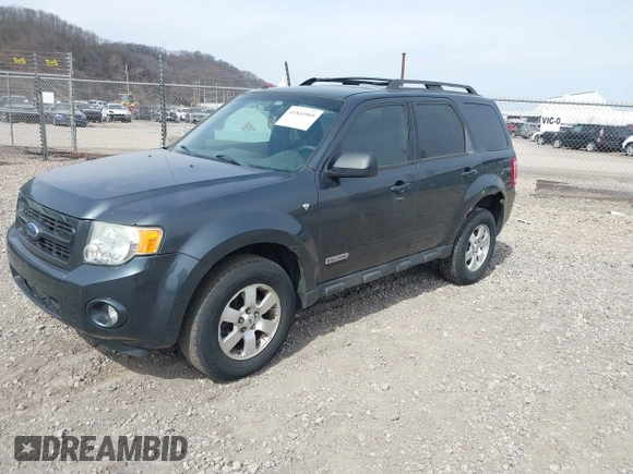 2008 Ford Escape Limited with VIN 1FMCU94138KB00498, listed as a IAAI auction lot 41844905 with 181,736 mi miles. Bid and sale history available at carsss.com. Image 2.
