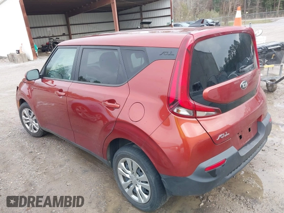 2021 Kia Soul LX with VIN KNDJ23AU5M7741906, listed as a IAAI auction lot 41608289 with 81,551 mi miles. Bid and sale history available at carsss.com. Image 3.