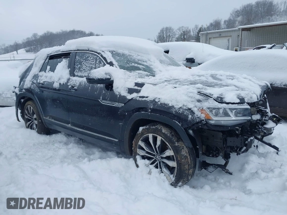 2022 Volkswagen Atlas SEL Premium R-Line with VIN 1V2FE2CA4NC221469, listed as a IAAI auction lot 41236003 with 57,017 mi miles and . Bid and sale history available at DreamBid. Image 1.