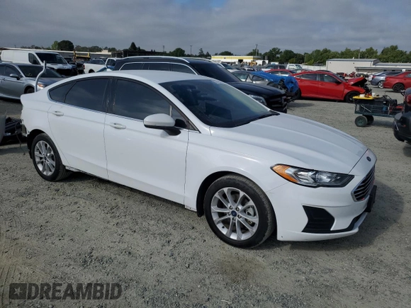 2020 Ford Fusion SE with VIN 3FA6P0LU6LR267173, listed as a Copart auction lot 53575595 with 63,521 mi miles and Salvage title. Bid and sale history available at DreamBid. Image 4.