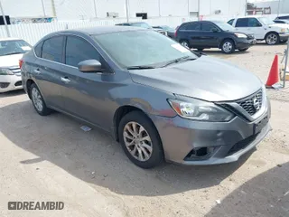 2019 Nissan Sentra S with VIN 3N1AB7AP5KY377048, listed as a IAAI auction lot 42066141 with 158,989 mi miles. Bid and sale history available at carsss.com. Image 1.