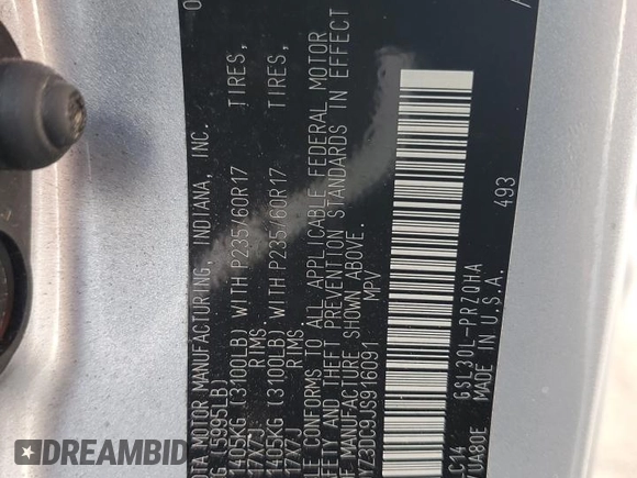 2018 Toyota Sienna XLE Auto Access Seat with VIN 5TDYZ3DC9JS916091, listed as a Copart auction lot 57576615 with 90,967 mi miles and Salvage title. Bid and sale history available at DreamBid. Image 13.