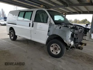 2007 GMC Savana Cargo Van with VIN 1GTGG25V371176393, listed as a Copart auction lot 47267215 with 214,764 mi miles and Salvage Title. Bid and sale history available at carsss.com. Image 4.