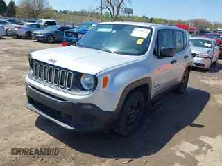2017 Jeep Renegade Sport with VIN ZACCJAAB2HPE70133, listed as a IAAI auction lot 41938574 with 200,282 mi miles and . Bid and sale history available at DreamBid. Image 18.