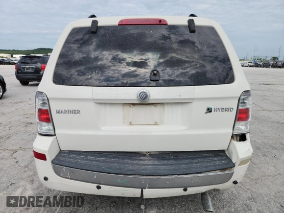 2009 Mercury Mariner Hybrid with VIN 4M2CU29369KJ14719, listed as a Copart auction lot 62511705 with 144,062 mi miles and Salvage title. Bid and sale history available at DreamBid. Image 6.