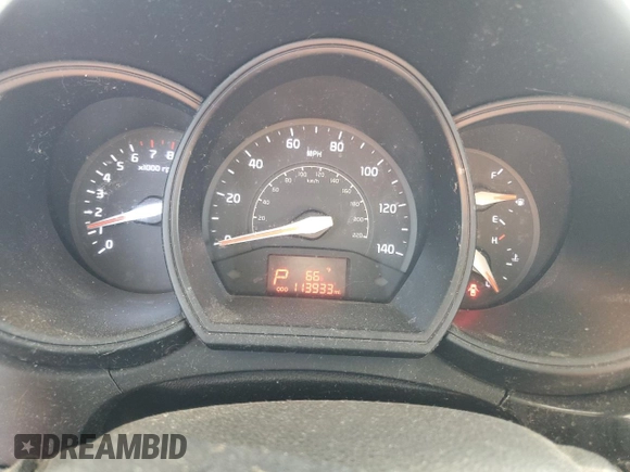 2016 Kia Rio LX with VIN KNADM4A33G6572223, listed as a Copart auction lot 48397975 with 113,933 mi miles and Salvage Title. Bid and sale history available at carsss.com. Image 9.