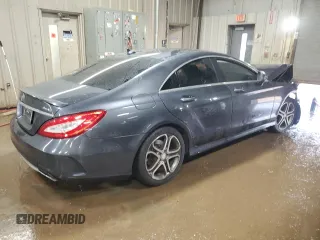 2015 Mercedes-Benz CLS 400 with VIN WDDLJ6HB8FA146478, listed as a Copart auction lot 48974385 with 123,916 mi miles and Salvage title. Bid and sale history available at DreamBid. Image 3.