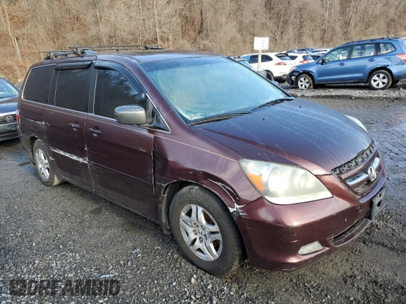 2007 Honda Odyssey EX-L with VIN 5FNRL38727B437835, listed as a Copart auction lot 50268105 with 233,713 mi miles and Clean Title. Bid and sale history available at carsss.com. Image 4.