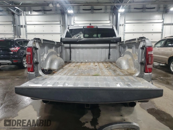 2019 Ram 1500 Laramie with VIN 1C6SRFDT2KN795605, listed as a Copart auction lot 88494875 with 156,046 mi miles and Salvage Title. Bid and sale history available at carsss.com. Image 6.