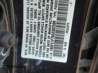 2016 Honda Civic EX-L z VIN 19XFC1F70GE002599, wystawiony jako Copart lot #60424185 z przebiegiem 113 707 mil mil oraz Szkoda całkowita • Salvage title. Historia ofert i sprzedaży dostępna na DreamBid. Obrazek 12.