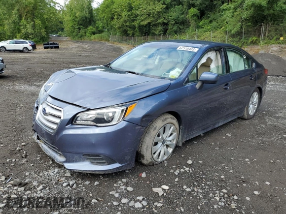 2015 Subaru Legacy 2.5i Premium with VIN 4S3BNBC60F3005888, listed as a Copart auction lot 62510433 with 107,932 mi miles. Bid and sale history available at carsss.com. Image 1.