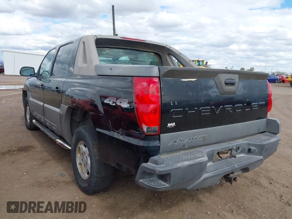 2004 Chevrolet Avalanche Z71 with VIN 3GNEK12T54G327032, listed as a IAAI auction lot 41785530 with 151,024 mi miles. Bid and sale history available at carsss.com. Image 3.