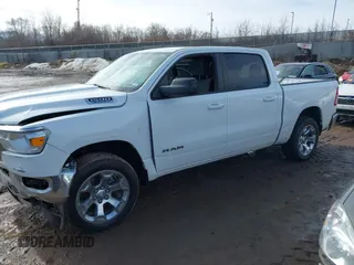2022 Ram 1500 Big Horn with VIN 1C6RRFFG2NN376334, listed as a IAAI auction lot 41661888 with 54,679 mi miles. Bid and sale history available at carsss.com. Image 2.