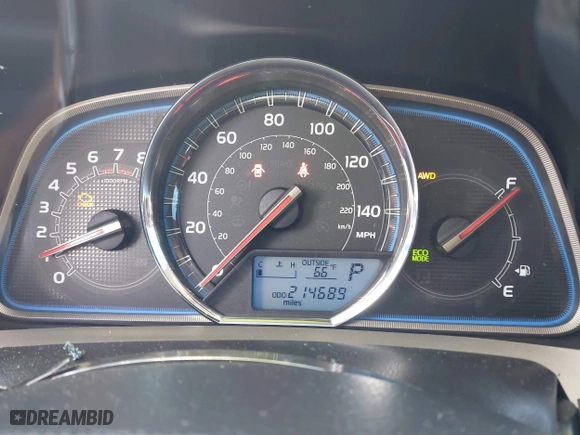 2013 Toyota RAV4 Limited with VIN 2T3DFREV6DW004791, listed as a IAAI auction lot 42021607 with 214,689 mi miles. Bid and sale history available at carsss.com. Image 7.