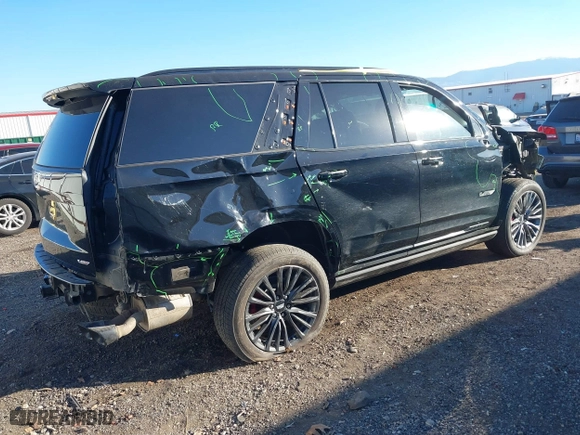 2023 Cadillac Escalade AWD V-Series with VIN 1GYS4HK97PR453426, listed as a IAAI auction lot 41411066 with 13,764 mi miles. Bid and sale history available at carsss.com. Image 4.